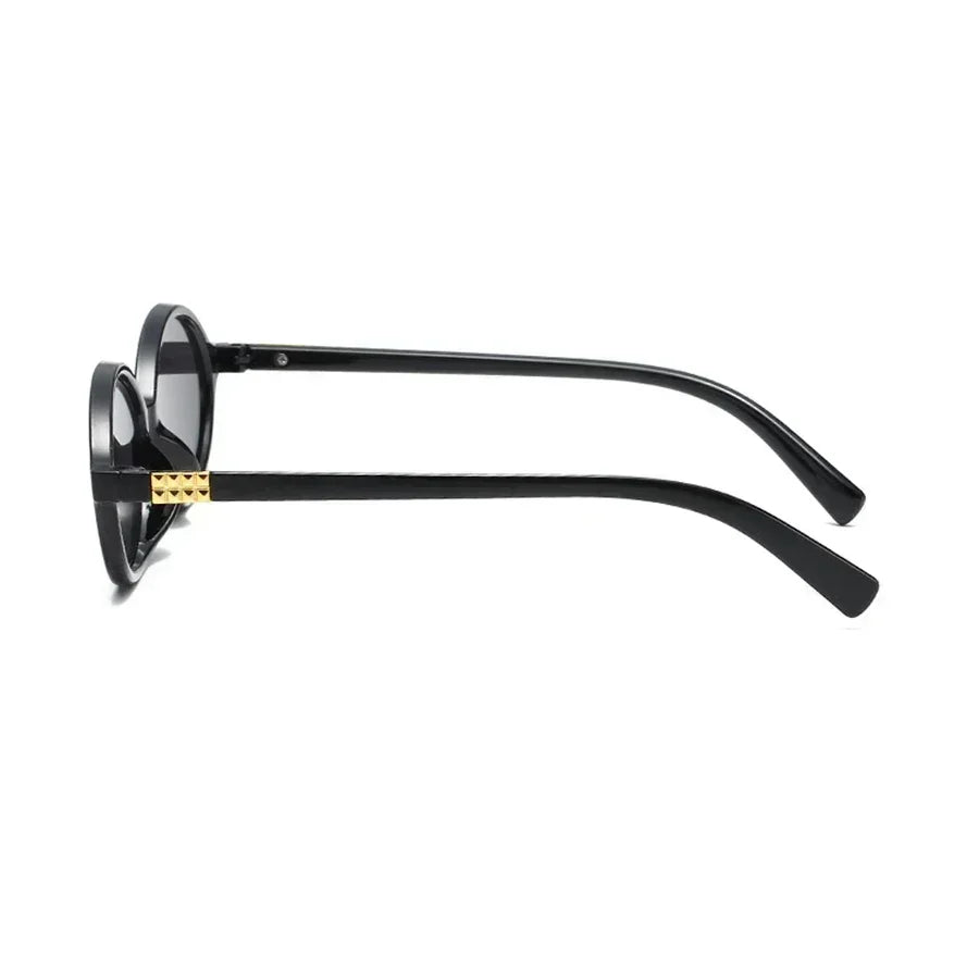 Bricql Noir – Y2K Retro Micro Oval Sunglasses